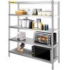 Vevor Stainless Steel Shelving Heavy Duty Kitchen Shelf 4/5tier Solid/perforated