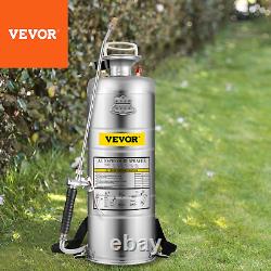 VEVOR Stainless Steel Sprayer 1/1.5/2/3/3.5 Gal 1.5-4.0Bar Adjustable Nozzle