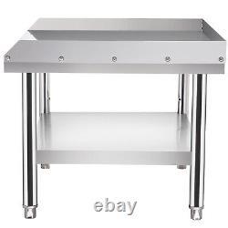 VEVOR Stainless Steel Table Restaurant Equipment Stand Grill Table Undershelf