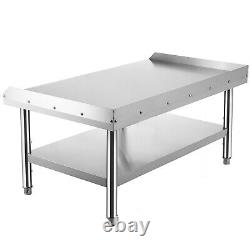 VEVOR Stainless Steel Table Restaurant Equipment Stand Grill Table Undershelf