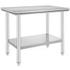 Vevor Stainless Steel Work Table 24 X 36 X 32 Inch Commercial Kitchen Prep & Wor