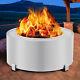 Vevor Stove Bonfire Fire Pit 27 Inch Stainless Steel Outdoor Smokeless Fireplace