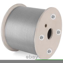 VEVOR T316 1/8 3/16 5/32 Stainless Steel Cable 1x19 Wire Rope 500,1000FT