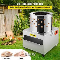 VEVOR Turkey Chicken Plucker Plucking Machine Poultry De-Feather Stainless #50 S