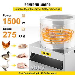 VEVOR Turkey Chicken Plucker Plucking Machine Poultry De-Feather Stainless #50 S