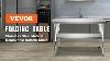 Vevor Stainless Steel Folding Commercial Prep Table With Undershelf