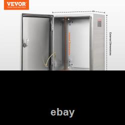 Boîte électrique en acier VEVOR, 16x 12x 10, boîtier électrique en acier inoxydable 304