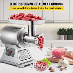 Broyeur de viande commercial Vevor en acier inoxydable avec embosseuse électrique à saucisses