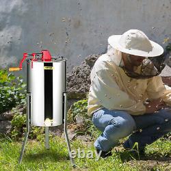 Extracteur de miel manuel VEVOR Équipement d'apiculture 2/4 Cadres en acier inoxydable