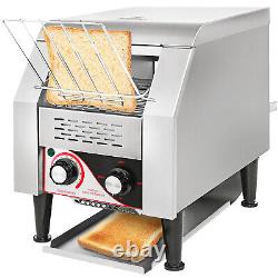 Grille-pain à convoyeur commercial VEVOR 150 pièces/heure en acier inoxydable 1300W