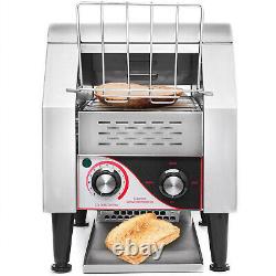 Grille-pain à convoyeur commercial VEVOR 150 pièces/heure en acier inoxydable 1300W