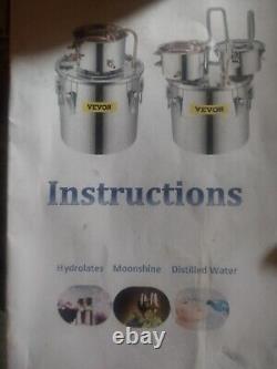 Kit de distillation d'alcool de vin d'eau de lune VEVOR 3/5/8/13.2 Gal