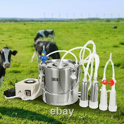 Machine à traire les chèvres VEVOR Goat Milker 12 L seau en acier inoxydable 304 pour les vaches