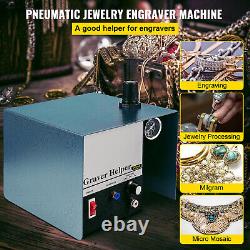 Machine de gravure pneumatique VEVOR 80W pour bijoux 1400 tr/min Gravure pneumatique US
