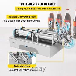 Machine de remplissage de liquide à double tête 100-1000ML 2 buses de remplissage pneumatique pour bouteilles