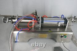 Machine de remplissage de liquides pneumatique horizontal VEVOR 50-500ml 0.4-0.6 MP en acier