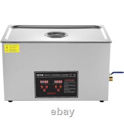 Nettoyeur ultrasonique VEVOR avec minuterie, machine de chauffage, nettoyeur sonique numérique SUS304