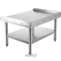 Table en acier inoxydable VEVOR pour la préparation et le travail 36 x 30 Support d'équipement de cuisine