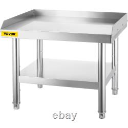 Table en acier inoxydable pour préparation et support d'équipement de cuisine de travail de 24/36/48/60 pouces.