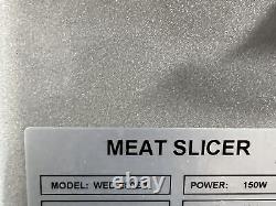 Trancheuse à viande commerciale en acier inoxydable Vevor WED-250B3 d'occasion