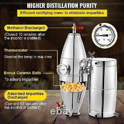 VEVOR 30L 7.9Gal Distillateur d'eau d'alcool en acier inoxydable 304