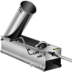 VEVOR 7L Machine à saucisses manuelle en acier inoxydable remplisseur de saucisses horizontal de 15 livres.