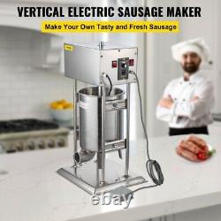 VEVOR Sausage Stuffer 10L/28lbs Haute Torsion Commerciale en Acier Inoxydable Électrique