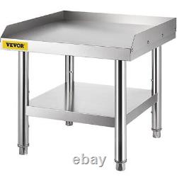 VEVOR Table en acier inoxydable de 2424 pouces avec support de grille pour équipement de cuisine